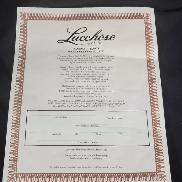 NWT'S Lucchese Classics Handmade Cowboy Boots - Picture 10 of 11